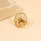Bague Nova – Doré & Sphère
