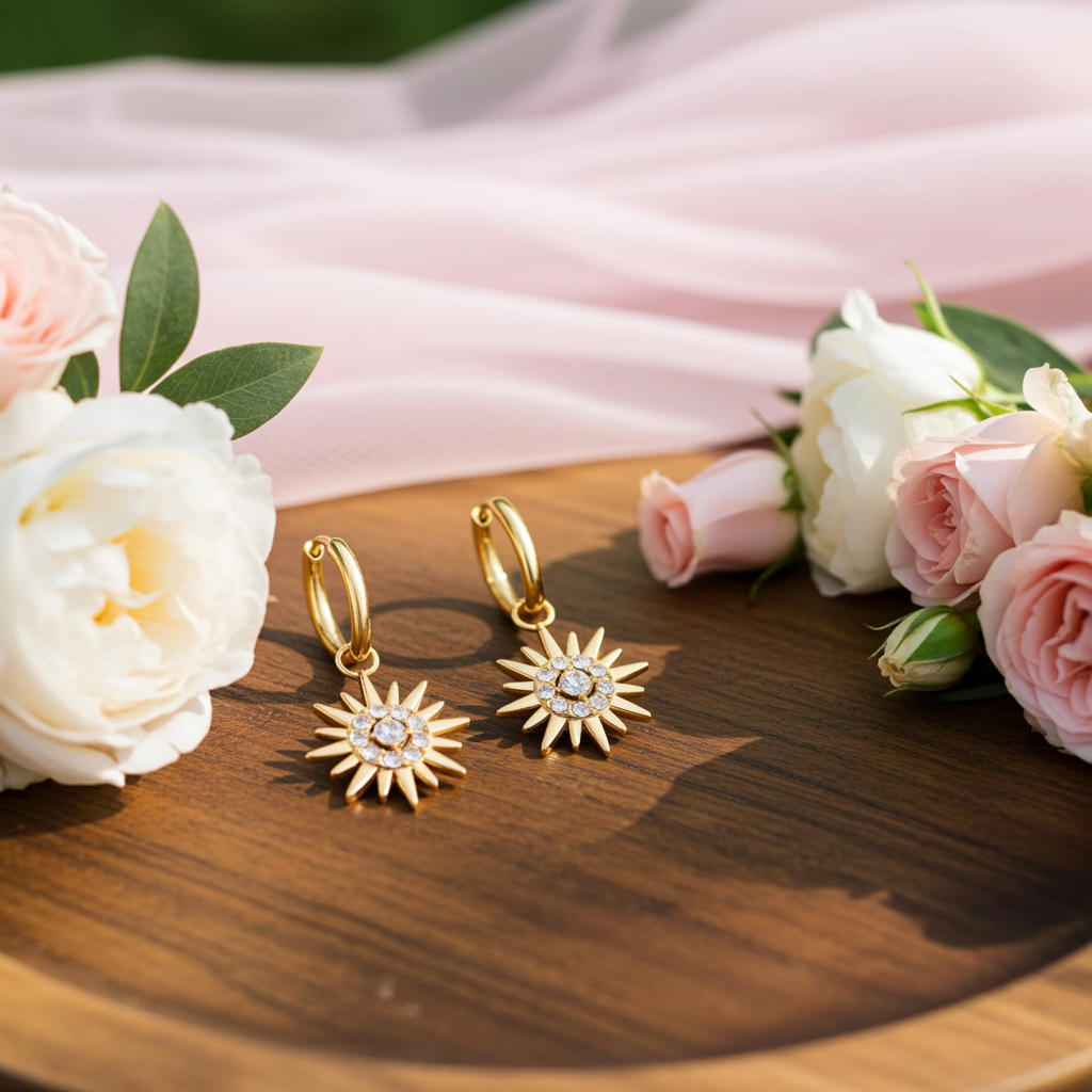 Boucles d’oreilles Soléa – doré ou argenté