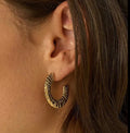 Boucles d’oreilles Croco - argenté