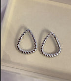 Boucles d’oreilles Twist – Argenté