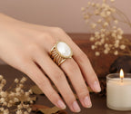 Bague Nacréa – Véritable nacre - ajustable