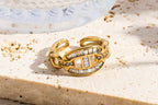 Bague Hope en acier inoxydable 316L, bijou féminin et élégant ajustable – FLIDEA