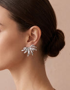 Boucles d'oreilles Bloom - argenté