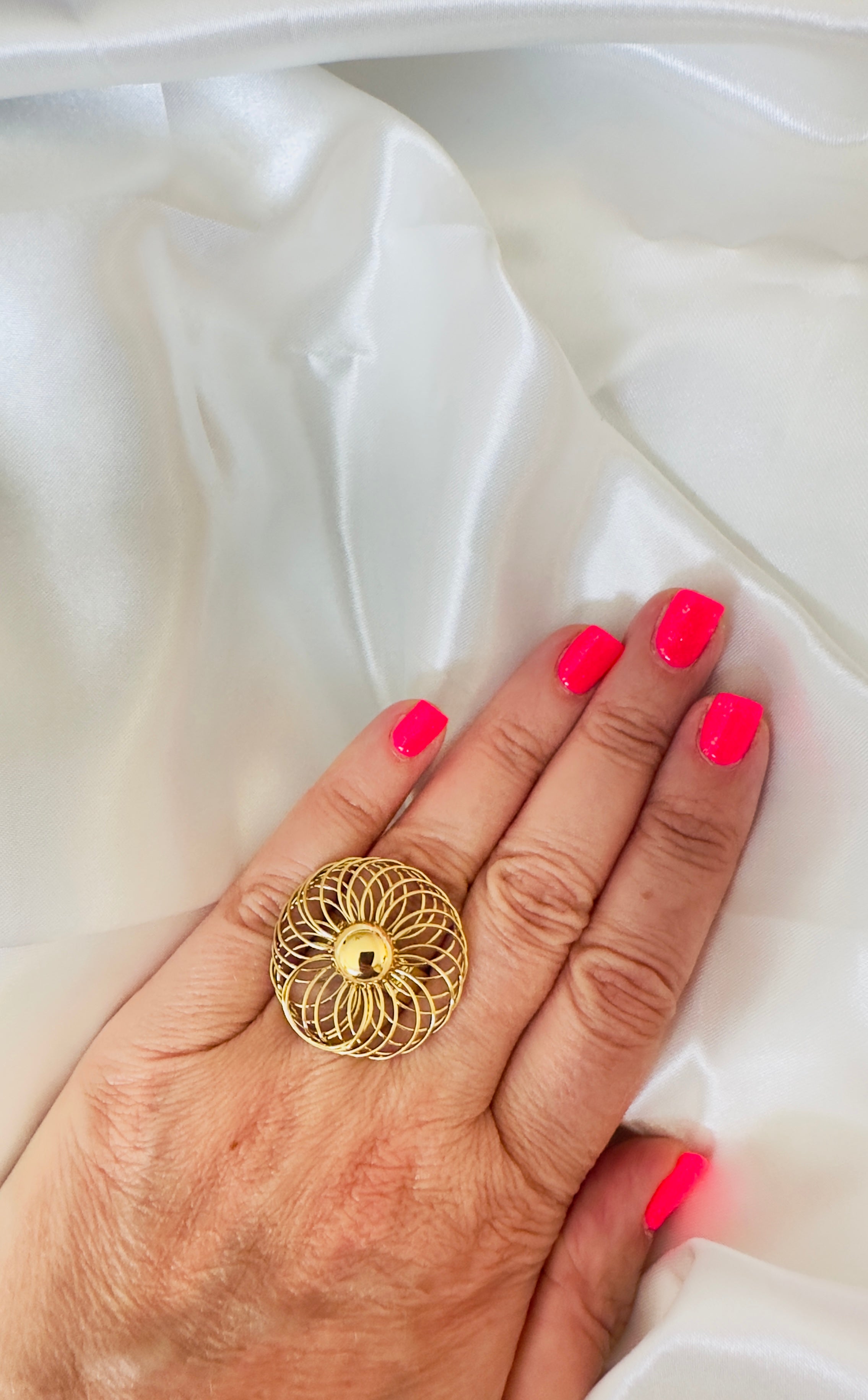 Bague Nova – Doré & Sphère