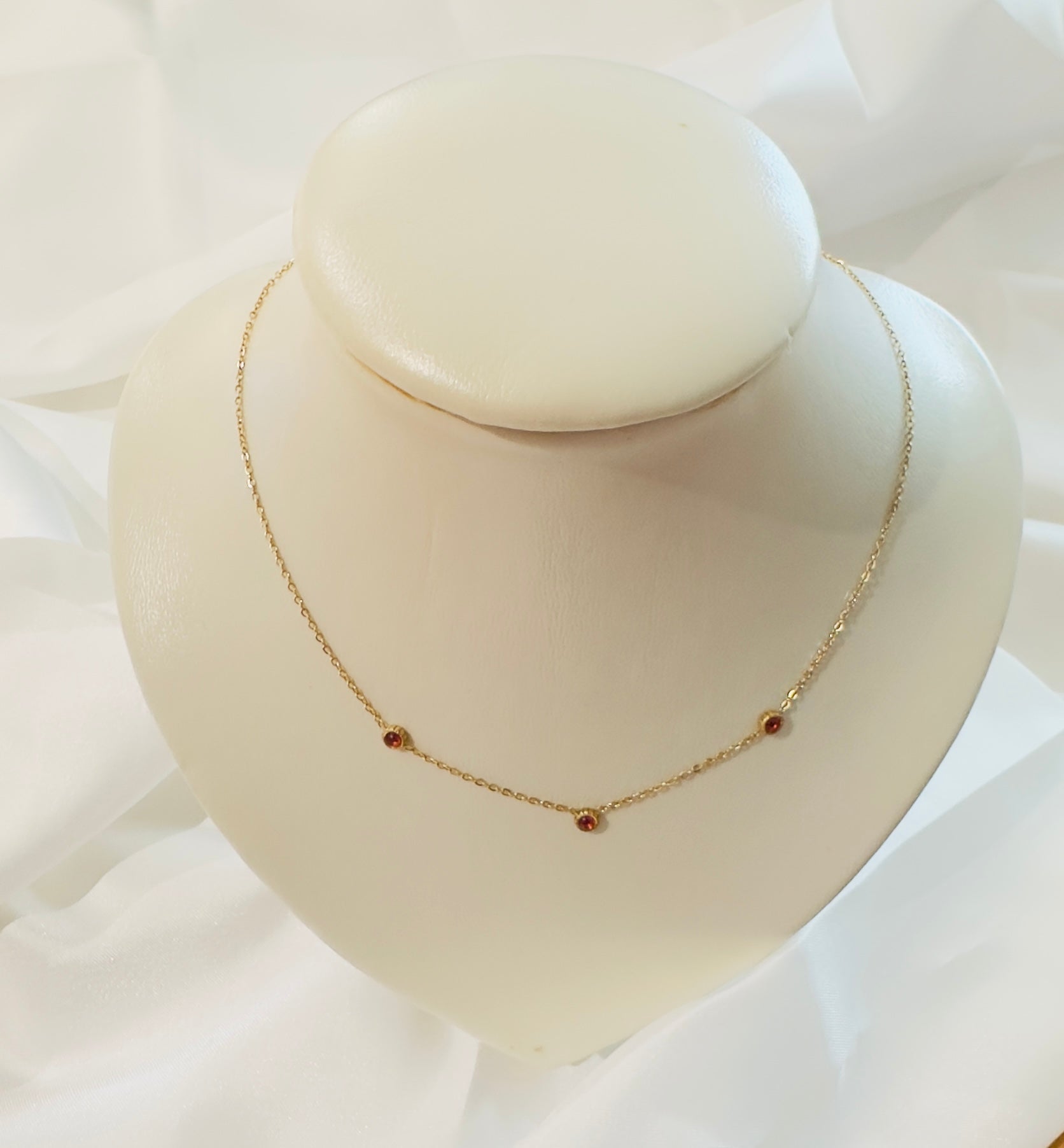 Collier "Maelia" - 3 oxydes de zyrconium