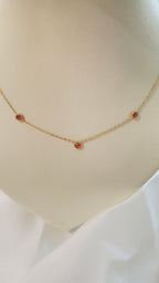 Collier "Maelia" - 3 oxydes de zyrconium