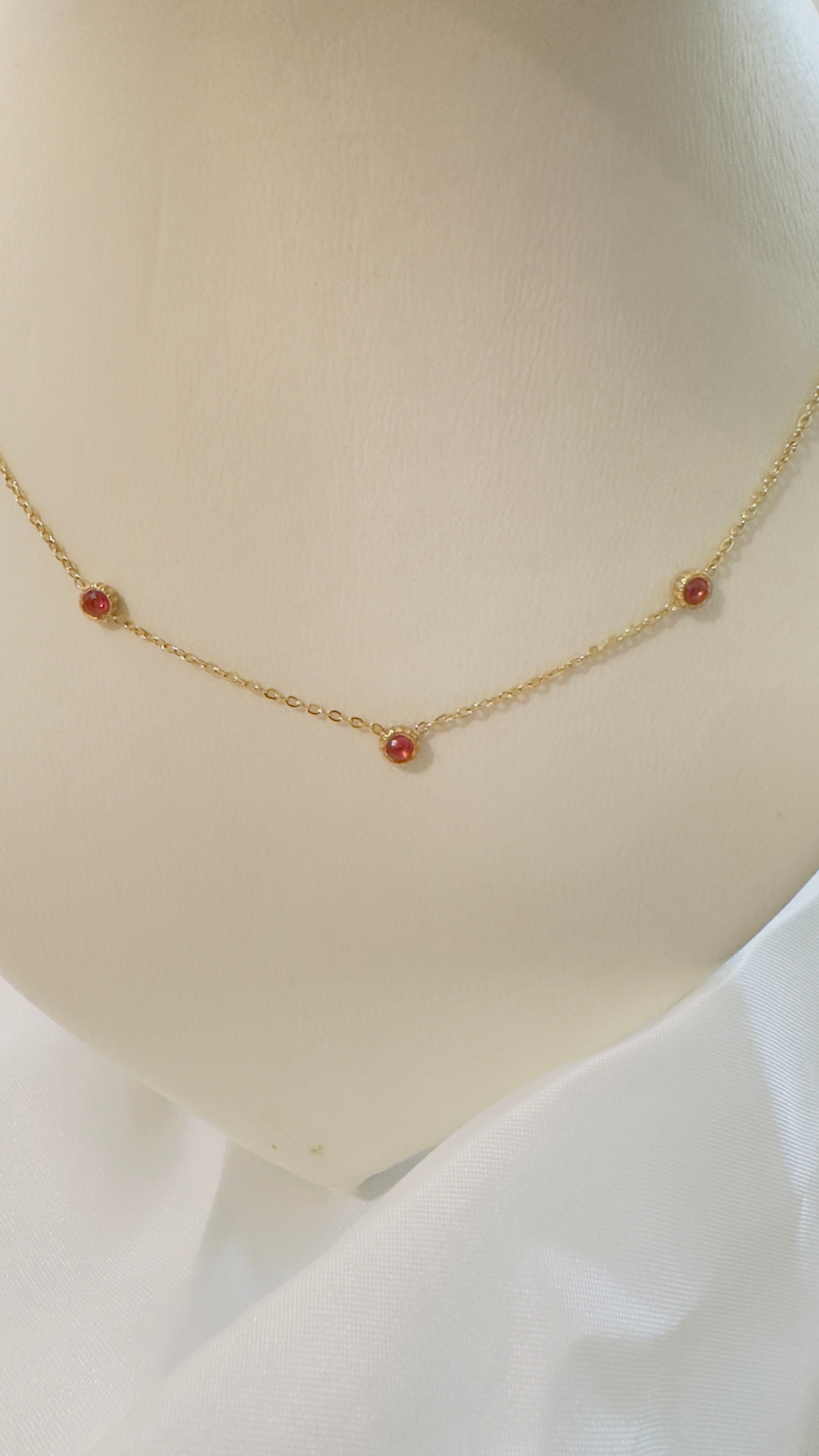 Collier "Maelia" - 3 oxydes de zyrconium
