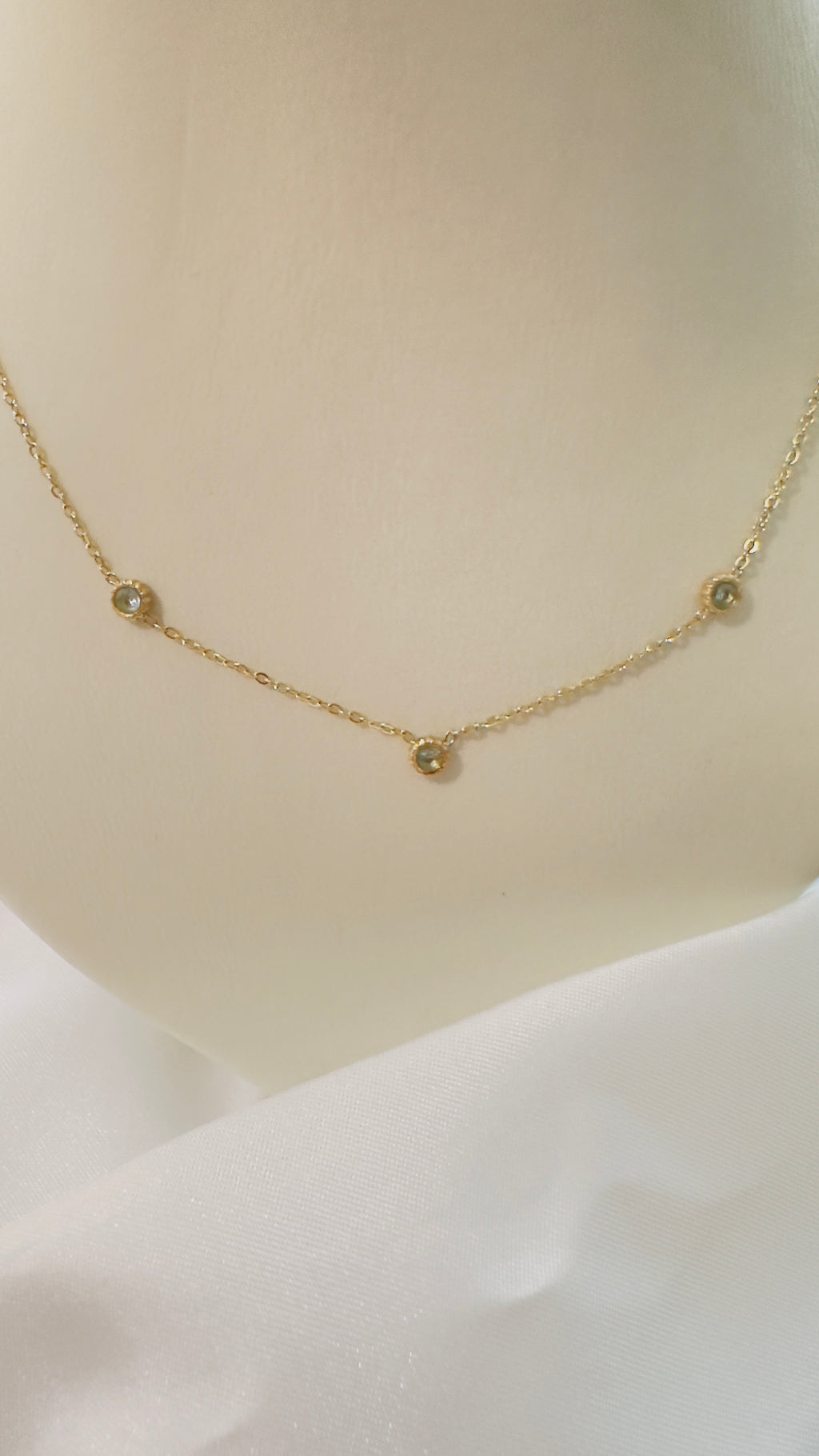 Collier "Maelia" - 3 oxydes de zyrconium