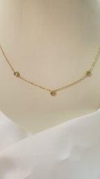 Collier "Maelia" - 3 oxydes de zyrconium