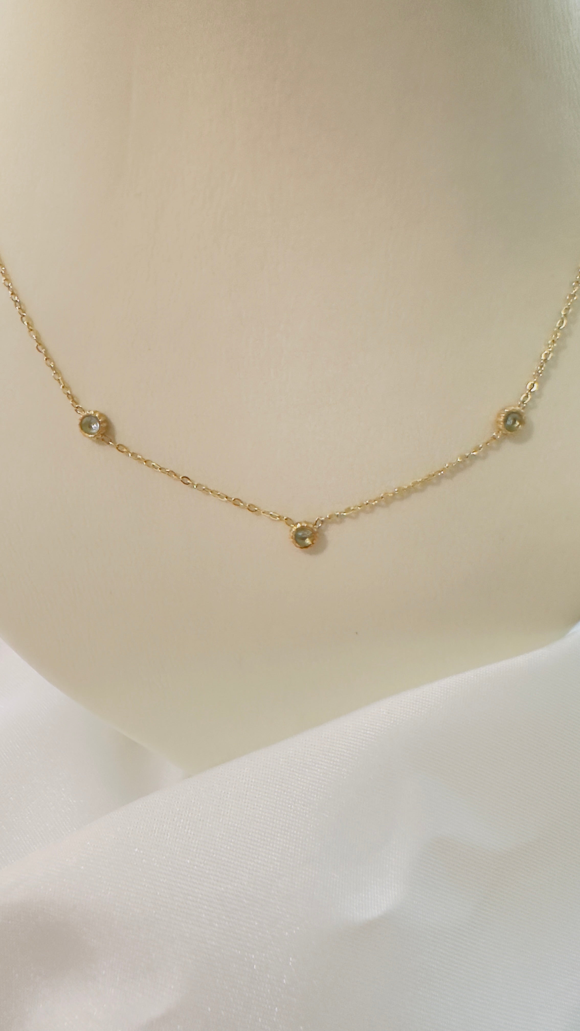 Collier "Maelia" - 3 oxydes de zyrconium