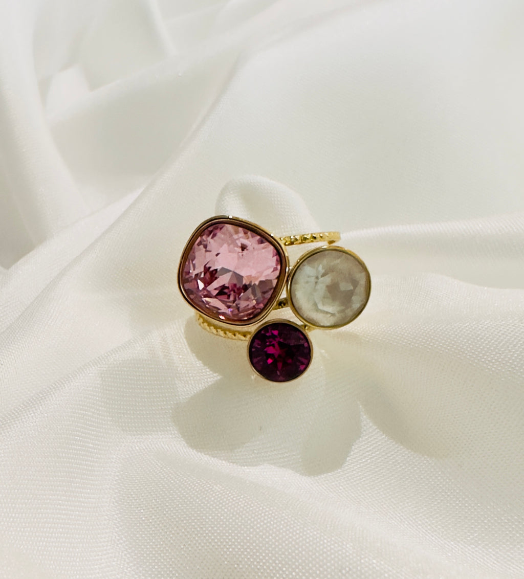 Bague "Douce" – Cristaux Swarovski® ajustable