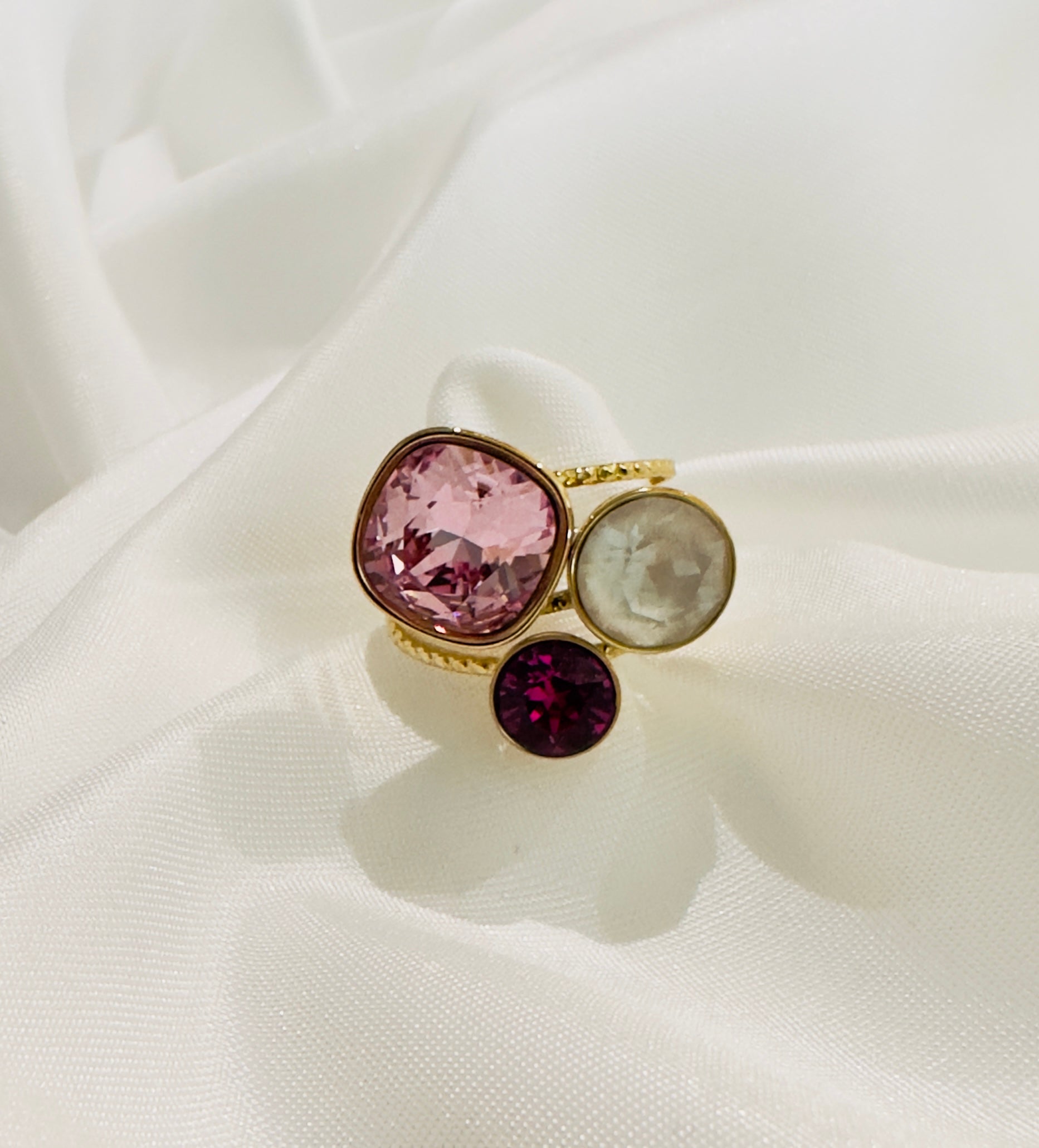 Bague "Douce" – Cristaux Swarovski® ajustable