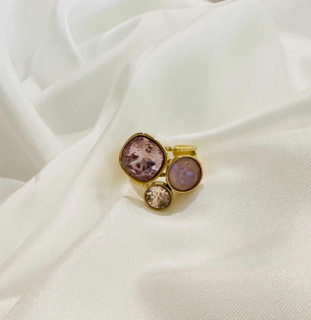 Bague "Douce" – Cristaux Swarovski® ajustable