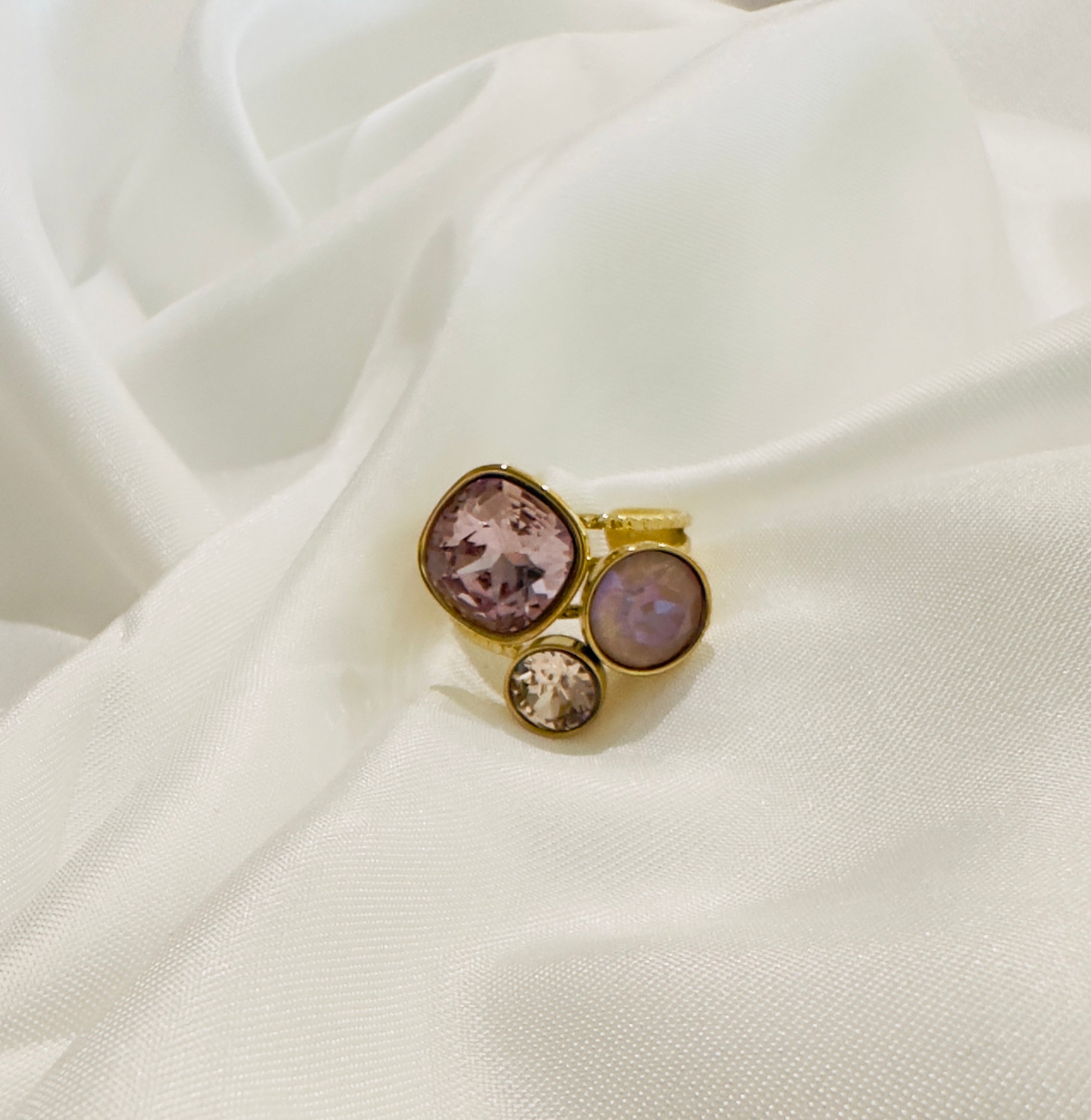 Bague "Douce" – Cristaux Swarovski® ajustable