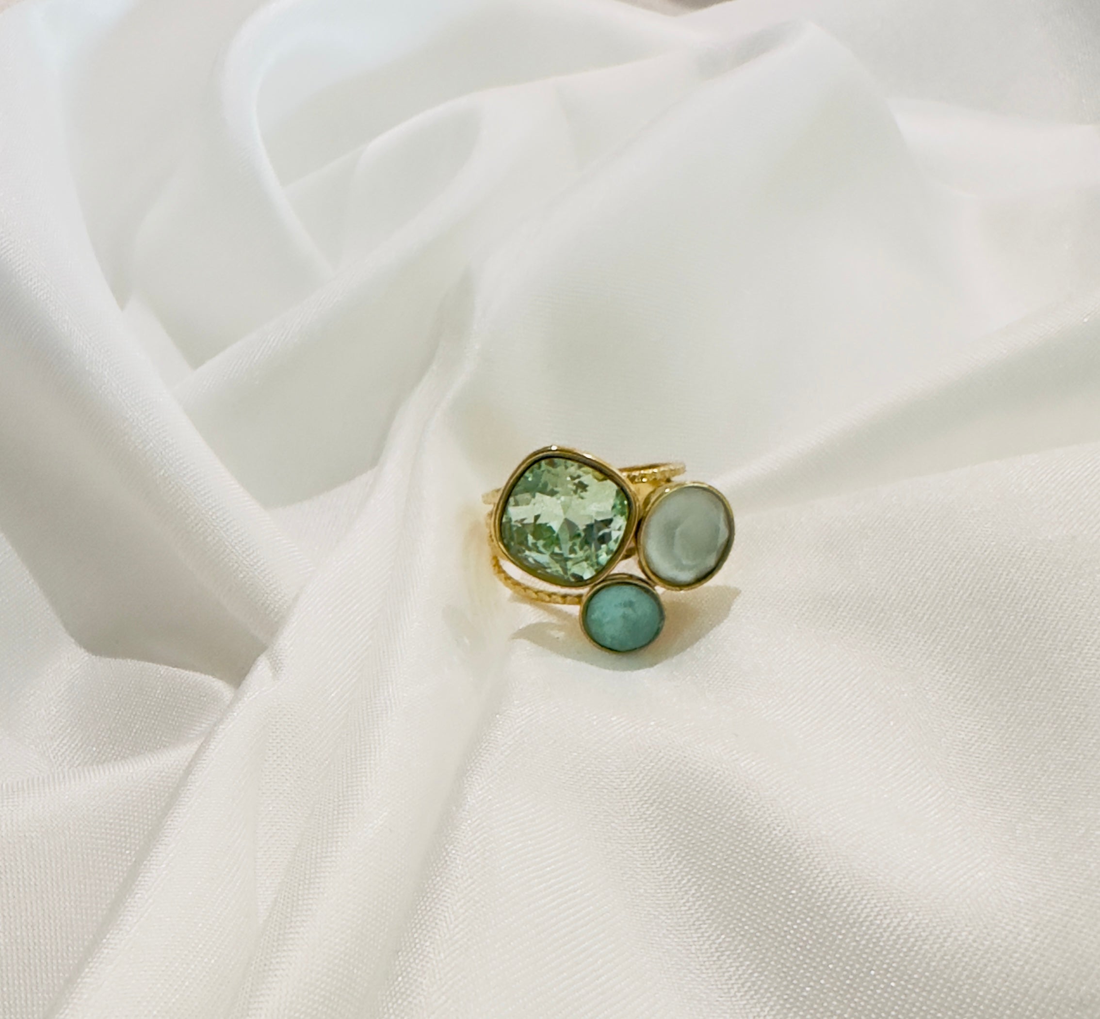 Bague "Douce" – Cristaux Swarovski® ajustable