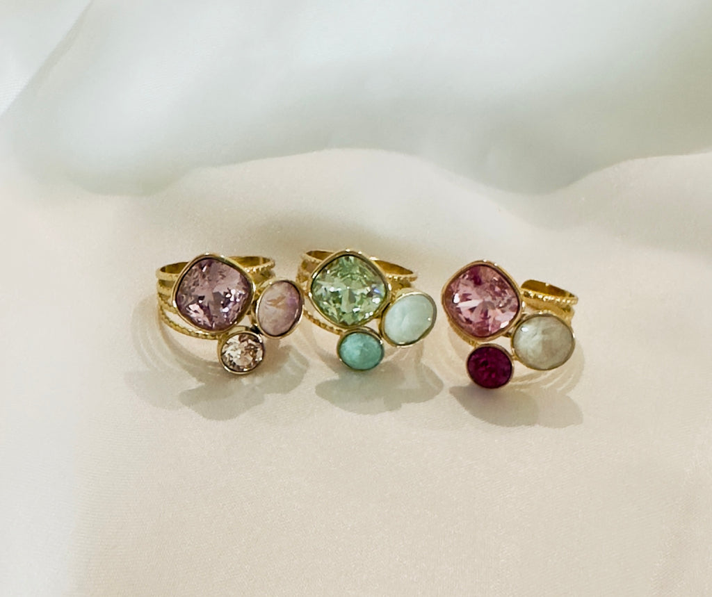 Bague "Douce" – Cristaux Swarovski® ajustable