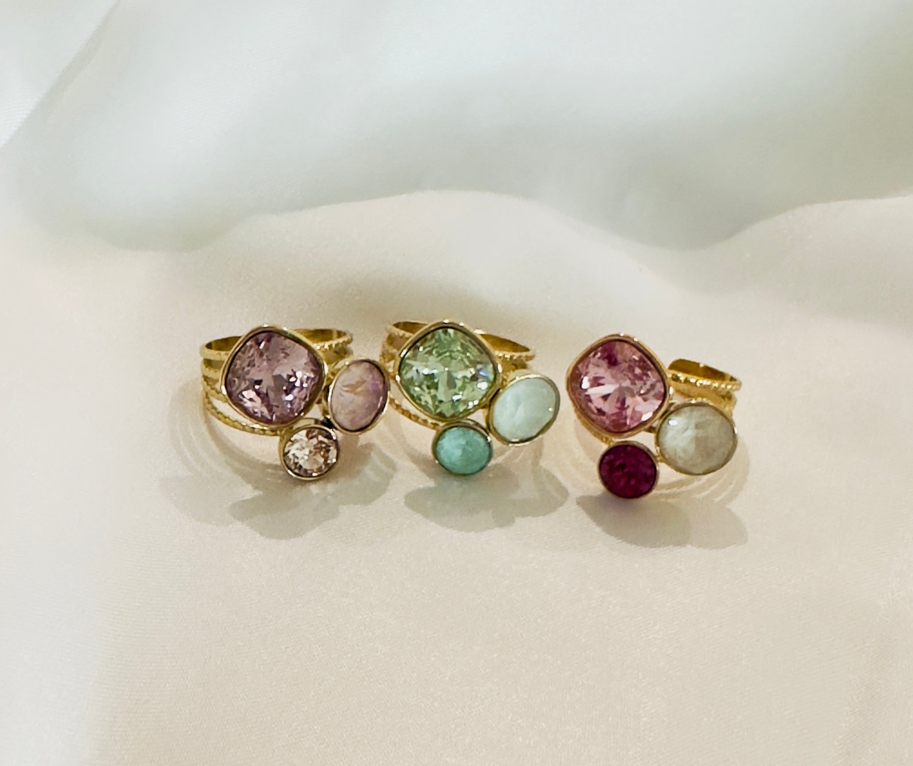 Bague "Douce" – Cristaux Swarovski® ajustable