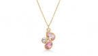 Collier Rosaline - Cristaux roses & transparents
