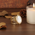 Bague Nacréa – Véritable nacre - ajustable